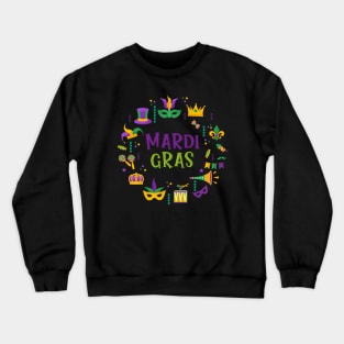 Mardi Gras New Orleans Carnival Costume Crewneck Sweatshirt